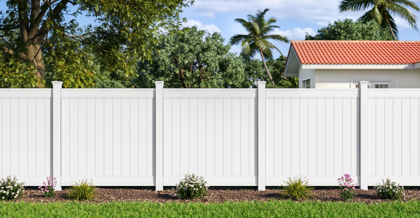 Privacy fence installation in Port Arthur residential area
